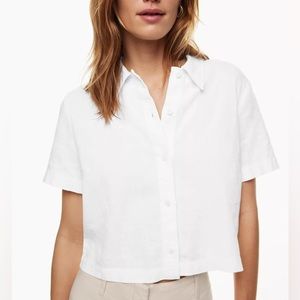 Aritzia Wilfred Gelato Linen Shirt